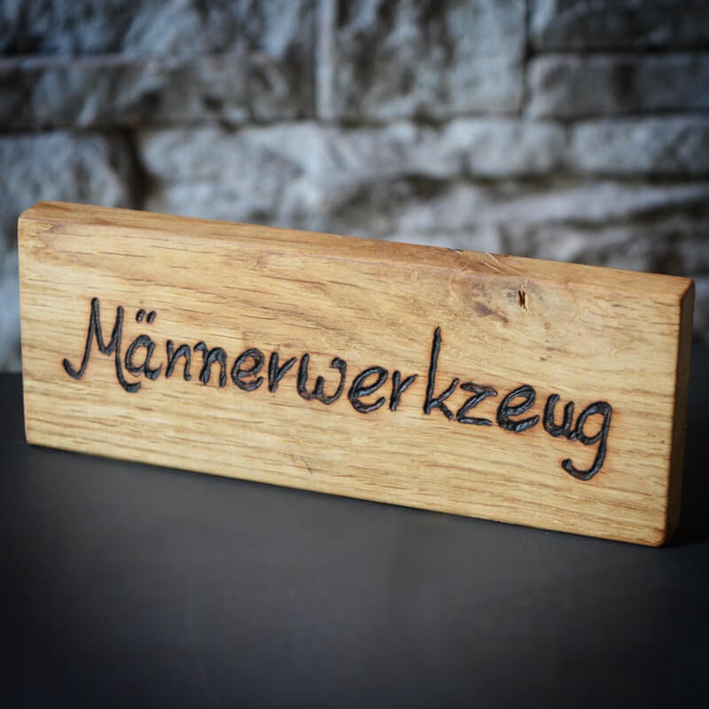 Männerwerkzeug-Kapselheber-Geschenk-Holz-Branding