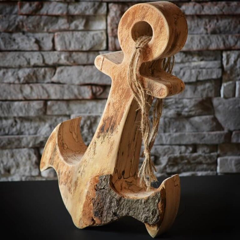 Anker-Holz-Dekoration-Geschenk-Branding-Handwerk