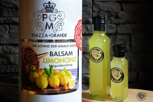 Balsam-Limoncino-Essig-Essigzubereitung