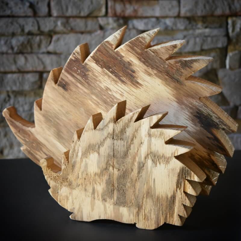 Igel-Tiermotive-Holz-Dekoration-Handwerk