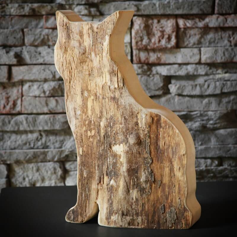Katze-Tiermotive-Holz-Dekoration-Handwerk