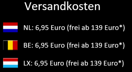 Versandkosten Niederlande, Blgien, Luxemburg