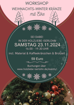 Weihnachts-Winter-Kränze herstellen 23.11.2024