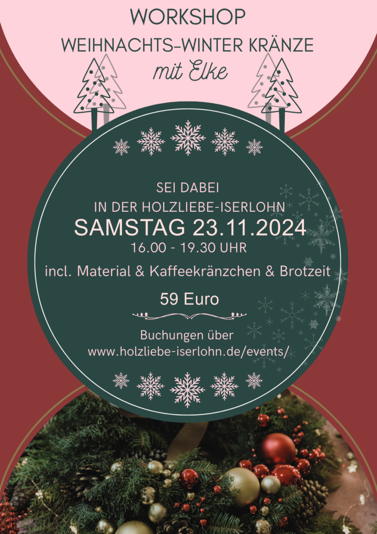 Weihnachts-Winter-Kränze herstellen 23.11.2024
