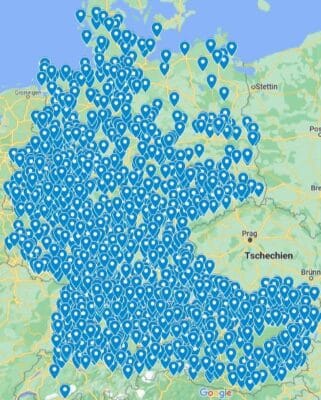 Unsere Kunden wohnen in ...