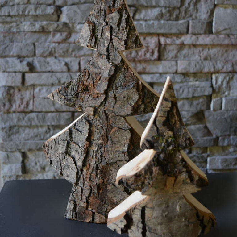 Deko Tannenbaum aus Holz, rustikal (von 18 cm bis 90 cm) – Bild 7